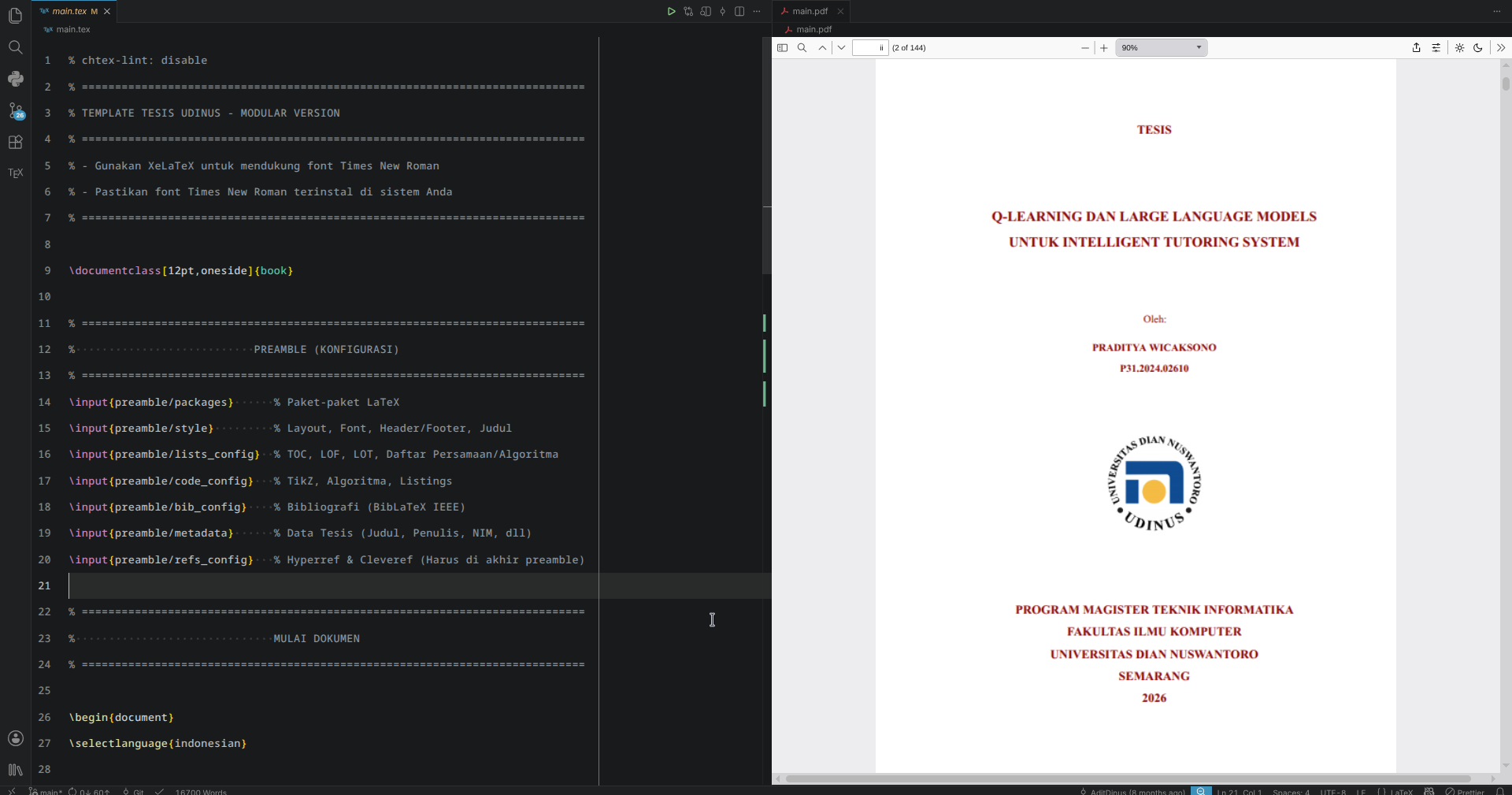LaTeX Academic Thesis & CV Automated Publishing Engine