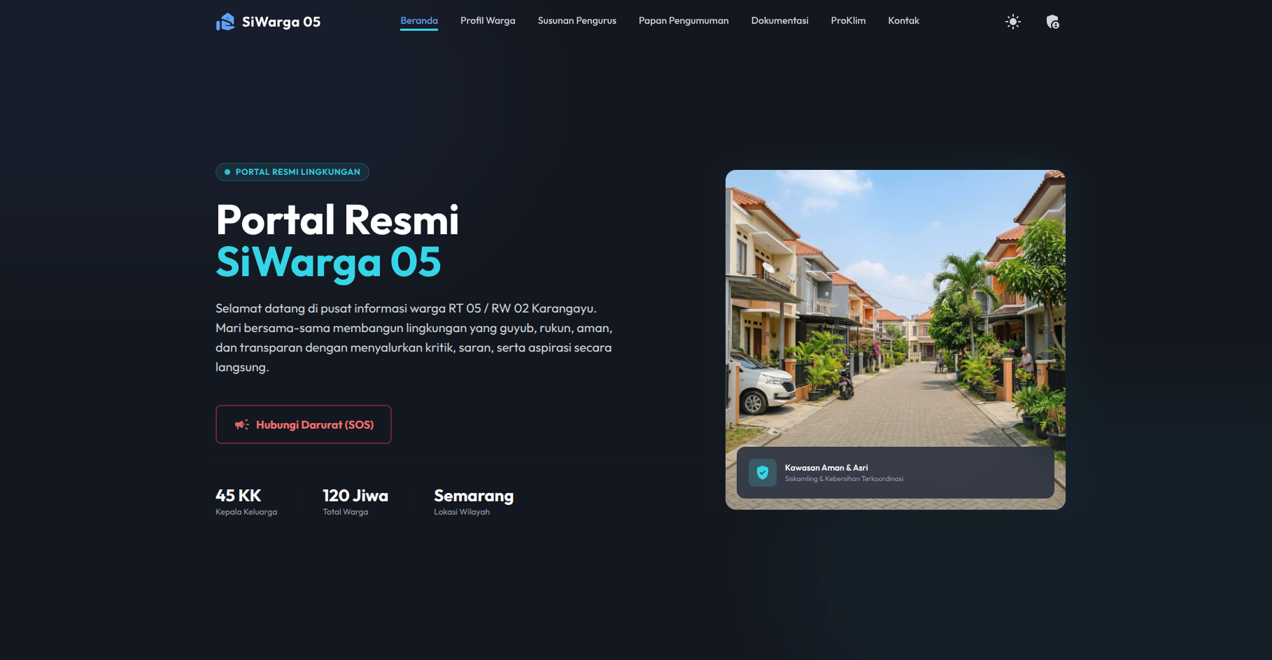 SiWarga — Digital Citizen Portal & Emergency SOS System